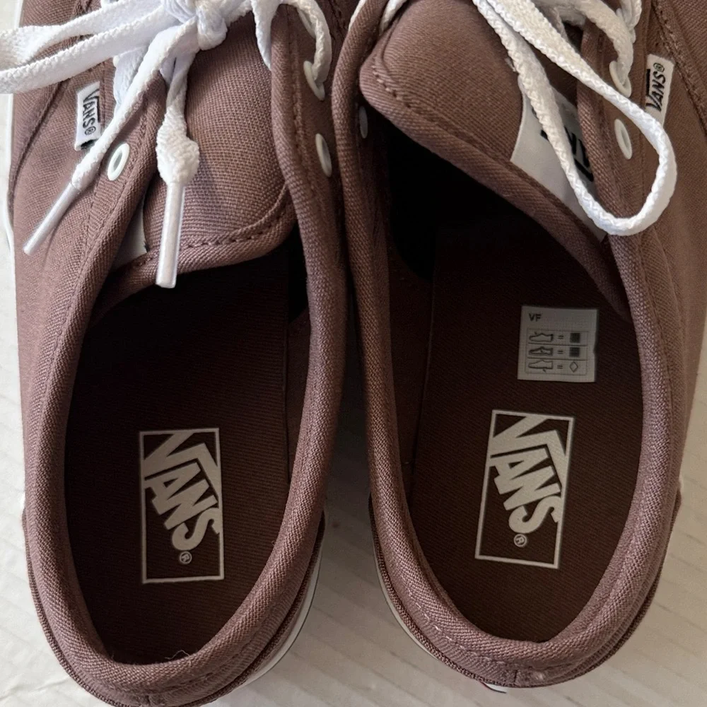 NIB Vans Atwood Youth Sz 5 Deep Taupe Brown Skate Shoes Classic Low Top Sneakers - Picture 6 of 12